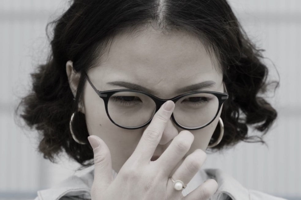 "Asian fit glasses with higher nose pads
