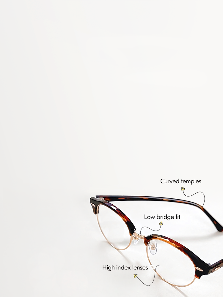 NextPair Prescription Glasses Asian Fit Eyewear & Low Bridge Glasses