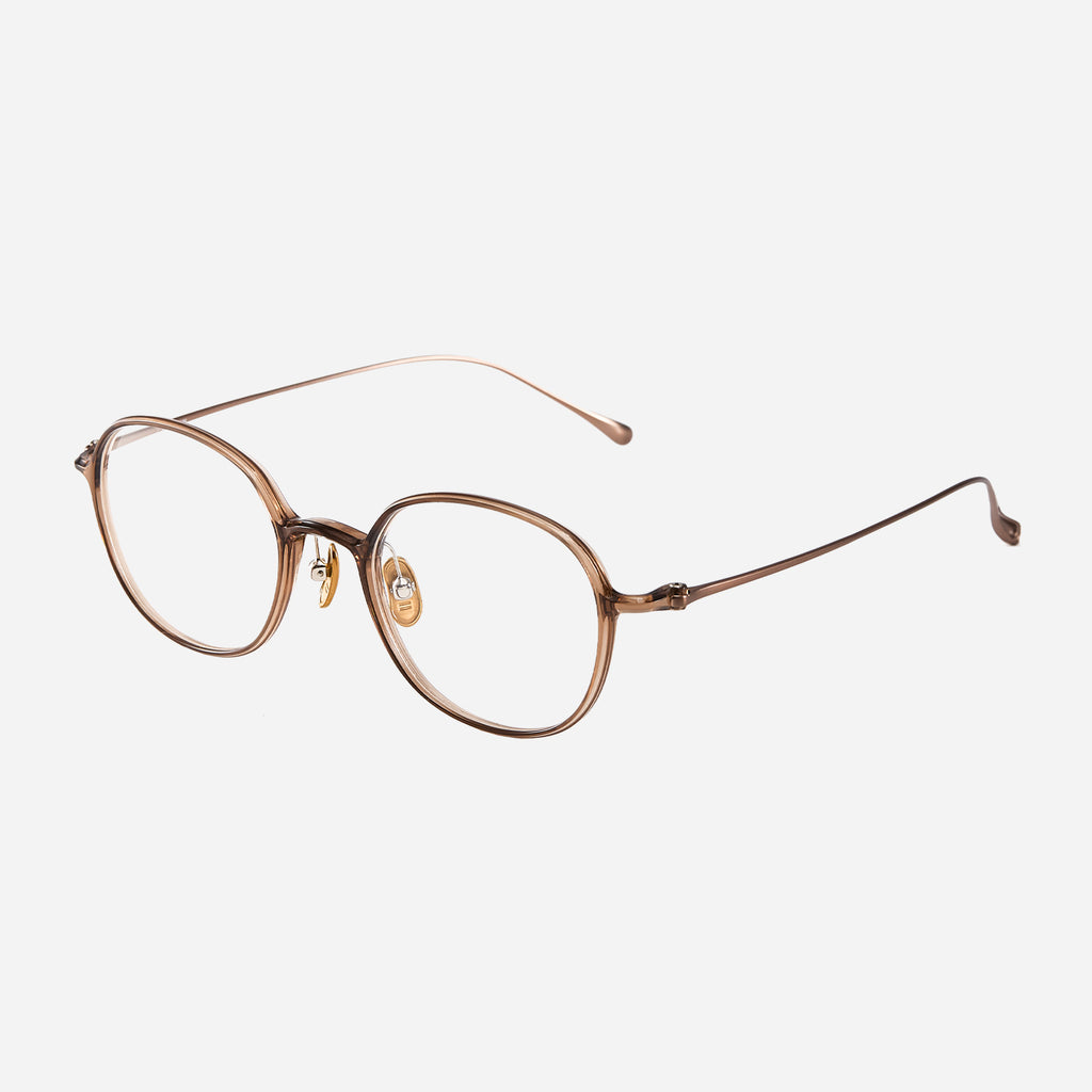 TR90 eyeglass frame with lightweight β-titanium temples, model Elara